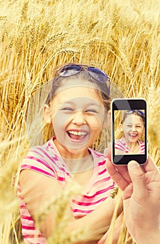 kid in wheat