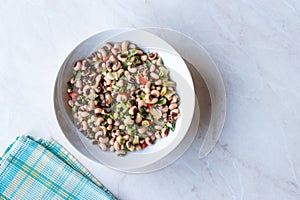 Kidney Bean Salad with Tomatoes, Parsley and Dill / Borulce Salatasi / Salata.