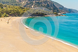 Kidrak Beach in Oludeniz, Fethiye in Turkey