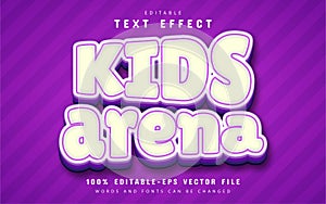 Kids arena text effect editable
