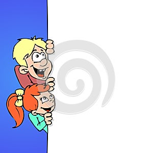 Kids and banner color