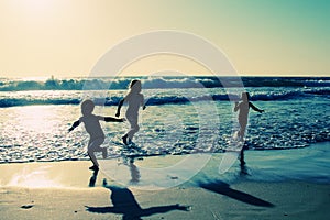 Kids on the beach