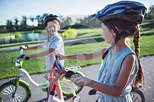 Kids on bikes