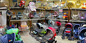 Kids Carriages in kids shop