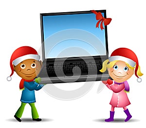 Kids Carrying Laptop Gift