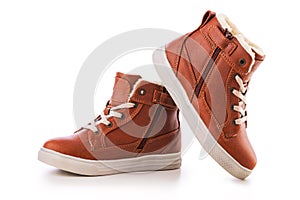 Kids casual shoes. Winter boots or sneakers