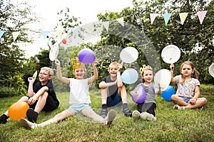 Kids Celebration Party Happiness Concept