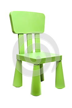 Kids chair isolated photo