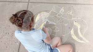 Kids chalk art