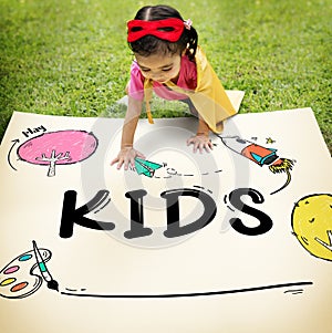 Kids Children Childhood Imagination Concept