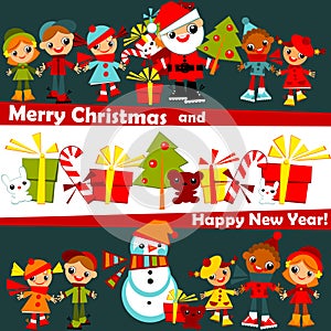 Kids Christmas background