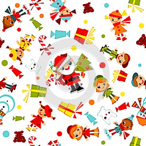 Kids Christmas wallpaper.