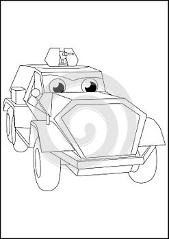 Kids Coloring Pages - Car and other vehicle fun and cool coloring pages. car and other vechicle outline sketch for kids