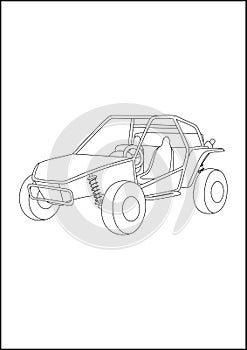 Kids Coloring Pages - Car and other vehicle fun and cool coloring pages. car and other vechicle outline sketch for kids