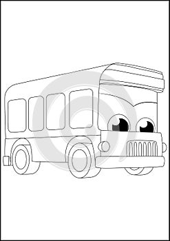 Kids Coloring Pages - Car and other vehicle fun and cool coloring pages. car and other vechicle outline sketch for kids