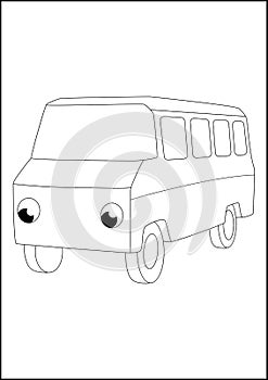 Kids Coloring Pages - Car and other vehicle fun and cool coloring pages. car and other vechicle outline sketch for kids