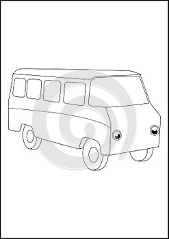 Kids Coloring Pages - Car and other vehicle fun and cool coloring pages. car and other vechicle outline sketch for kids