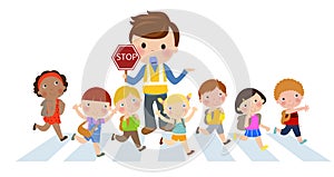 Kids Crossing the street