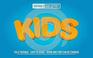 Kids 3d text effect