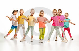 The kids dance school, ballet, hiphop, street, funky and modern dancers