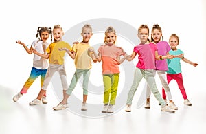 The kids dance school, ballet, hiphop, street, funky and modern dancers