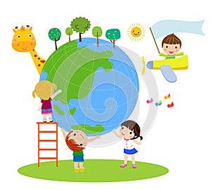 Kids and earth