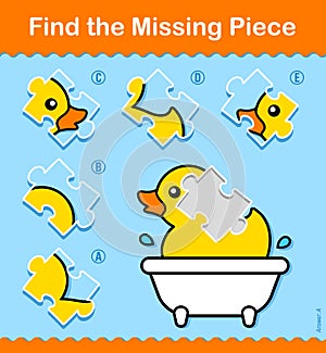 Kids educational Find The Missing Piece puzzle