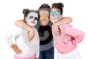 Kids with face-paint