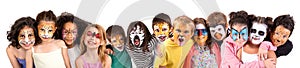 Kids with face-paint