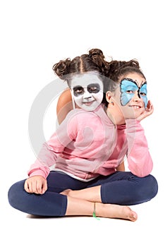 Kids with face-paint