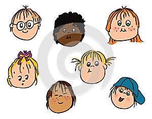 Kids faces