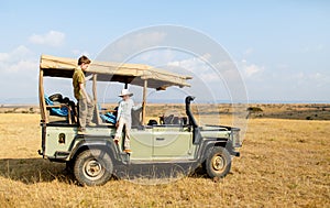 Kids on game drive