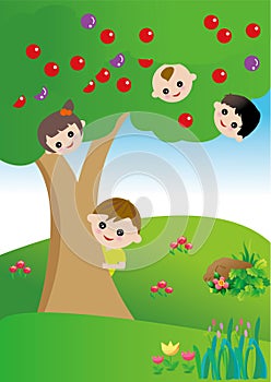 Kids game vector
