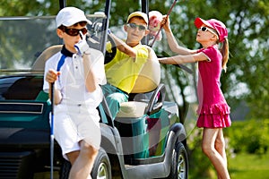 Kids golf competition