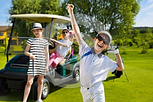 Kids golf competition