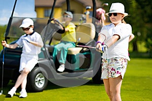 Kids golf competition