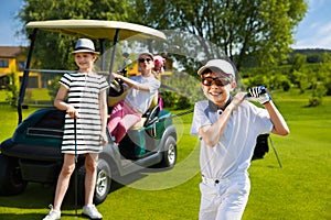 Kids golf competition