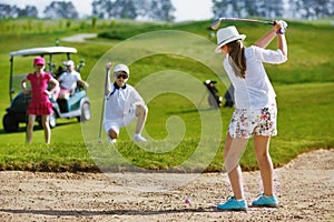 Kids golf competition