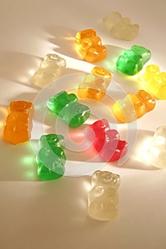 Kids gummi candy background 02