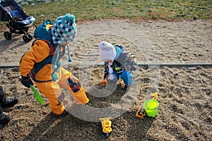 Kids having fun in the playground