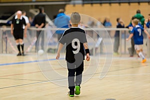 Kids indoor soccer match