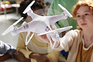 Kids Launching Quadcopter