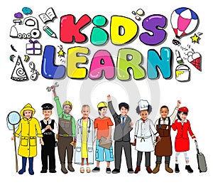 Kids Learn Education Creativity Children Ideas Concept