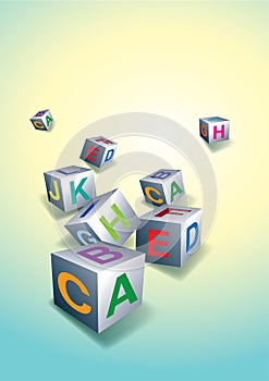 Kids learning blocks