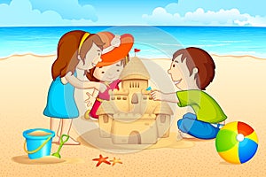 Creazione sabbia castello 