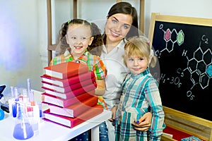 Kids making science experiments