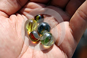Kids Marbles. Glass made Marbles.