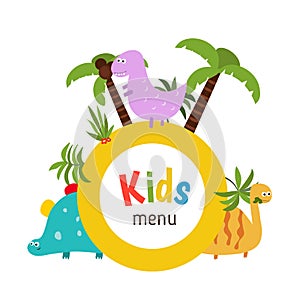 Kids menu design
