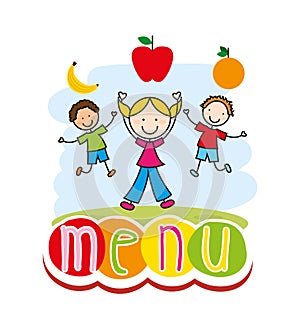 kids menu design