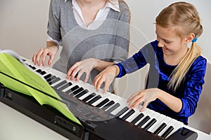 Kids in musical school